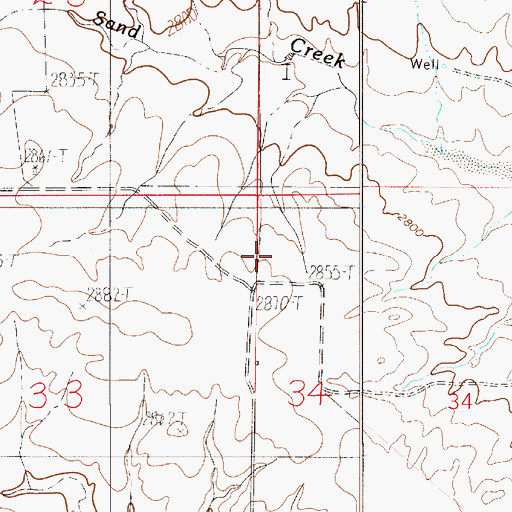 Topographic Map of Sunrise School (historical), MT
