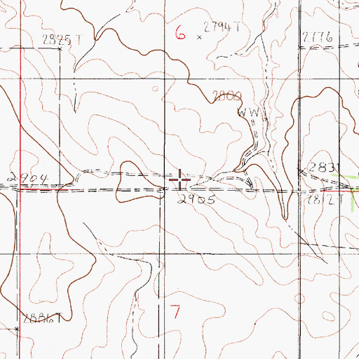 Topographic Map of Timber Fork School (historical), MT