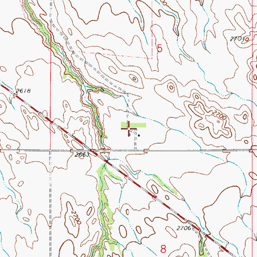 Topographic Map of Victory School (historical), MT