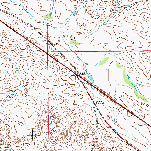 Topographic Map of Interchange 224, MT