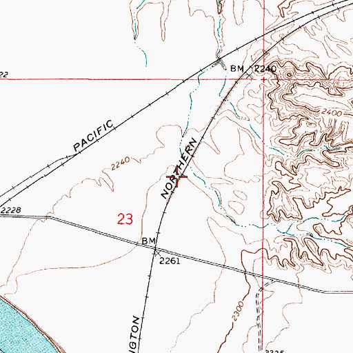 Topographic Map of Kamm (historical), MT