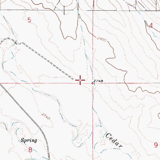 Topographic Map of Hazel Post Office (historical), MT