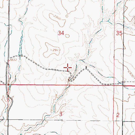 Topographic Map of Graber Post Office (historical), MT