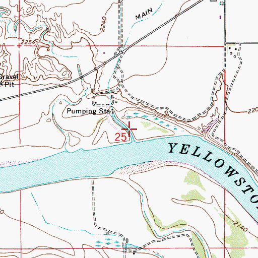 Topographic Map of Danton Post Office (historical), MT