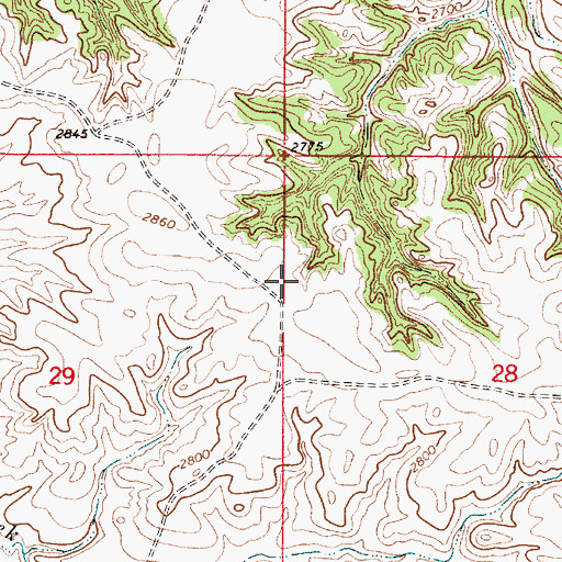Topographic Map of Barrial Post Office (historical), MT