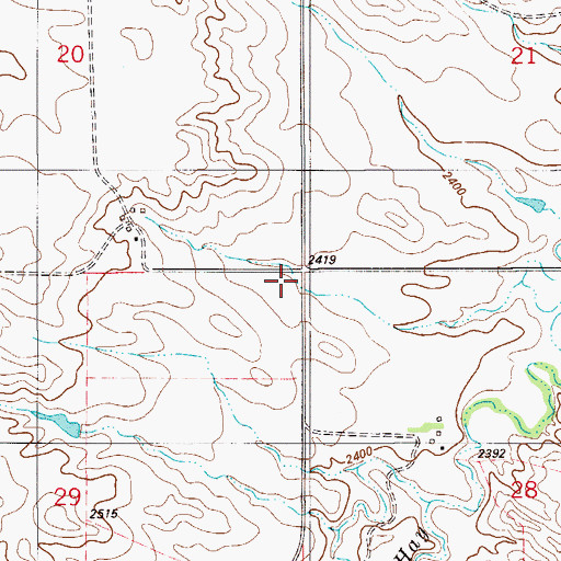 Topographic Map of Buckley School (historical), MT