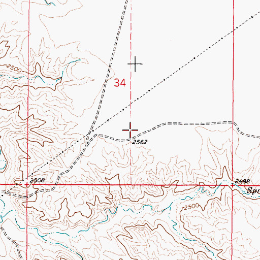 Topographic Map of Clear View School (historical), MT
