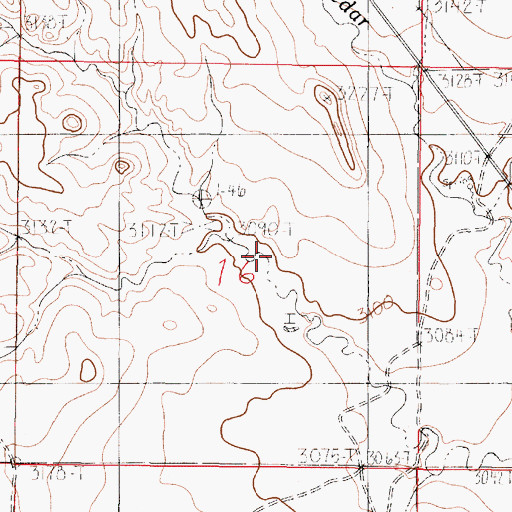 Topographic Map of Columbia School (historical), MT