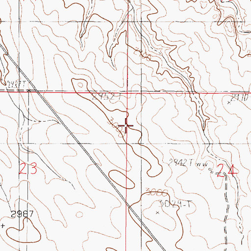 Topographic Map of Dockstader School (historical), MT