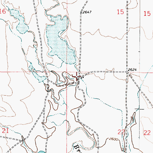 Topographic Map of Fraser School (historical), MT
