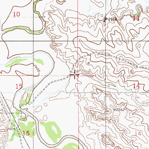 Topographic Map of Frieda Jones School (historical), MT