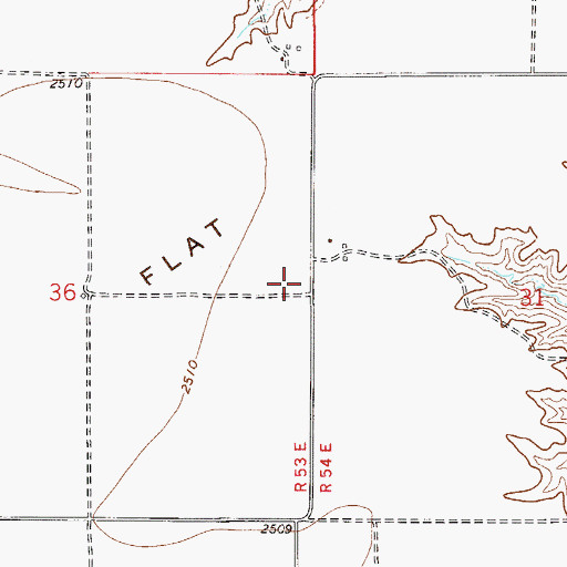 Topographic Map of Garvin School (historical), MT