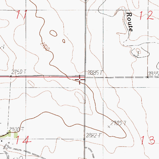 Topographic Map of Goodview School (historical), MT