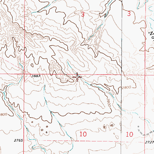 Topographic Map of Highland School (historical), MT