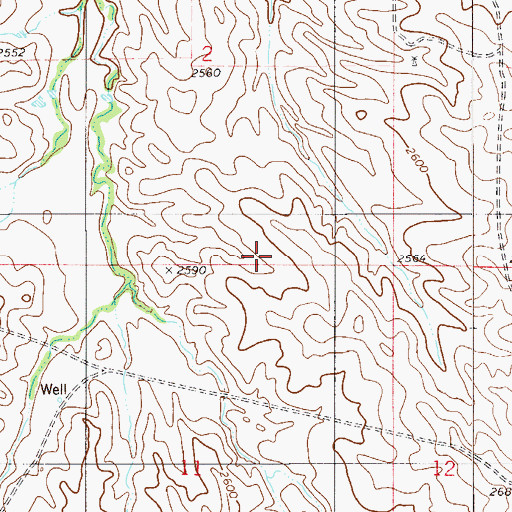Topographic Map of Meyers School (historical), MT
