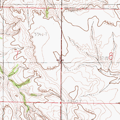 Topographic Map of Olanda School (historical), MT
