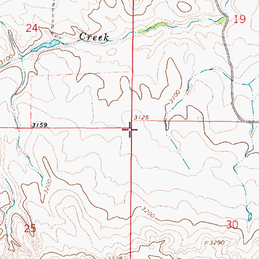 Topographic Map of Pershing School (historical), MT