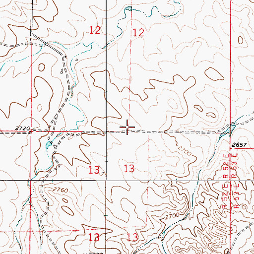 Topographic Map of Powers-Wade School (historical), MT