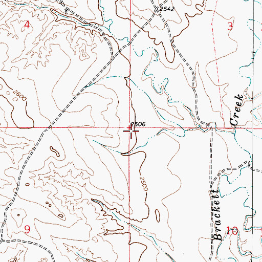 Topographic Map of Roosevelt School (historical), MT