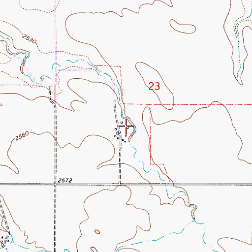 Topographic Map of Sackman School (historical), MT