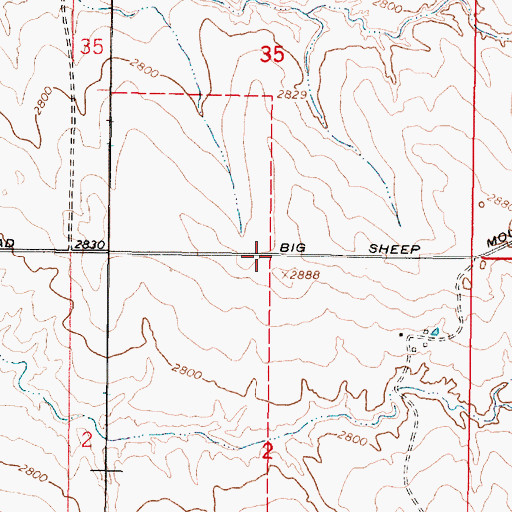 Topographic Map of Schlinker School (historical), MT