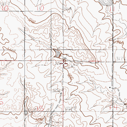 Topographic Map of Spring Valley School (historical), MT