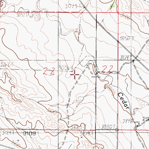 Topographic Map of Strand School (historical), MT