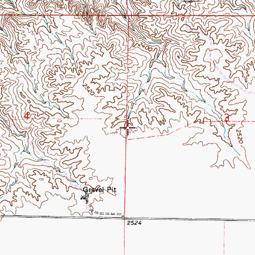 Topographic Map of Thorson School (historical), MT