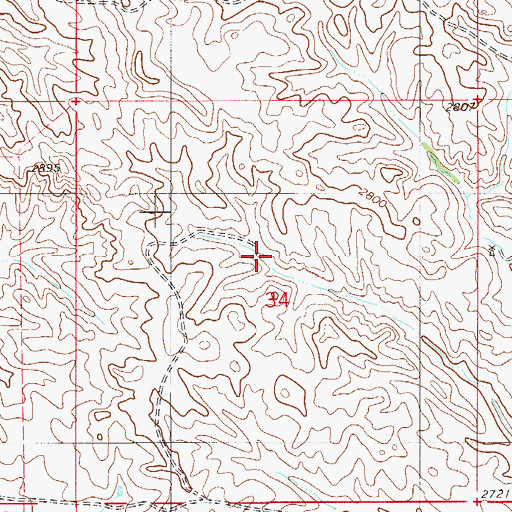 Topographic Map of Trabert School (historical), MT