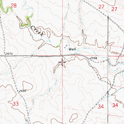 Topographic Map of Undem School (historical), MT