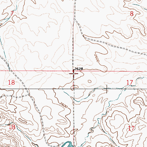 Topographic Map of Wade School (historical), MT