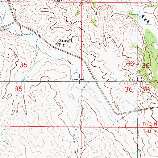 Topographic Map of Young School (historical), MT