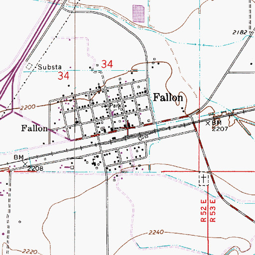Topographic Map of Hope American Lutheran Church, MT