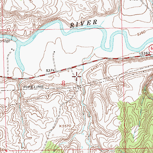 Topographic Map of Fletcher Gulch, CO