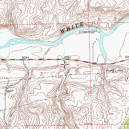 Topographic Map of Priest Draw, CO