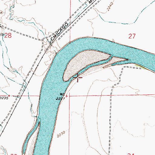 Topographic Map of Coal Mine Creek, MT