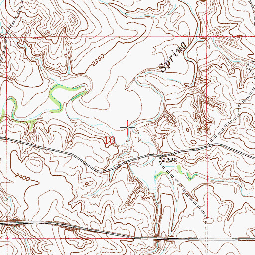 Topographic Map of Ash Creek, MT