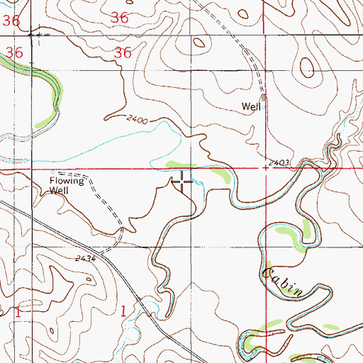 Topographic Map of McNaney Creek, MT