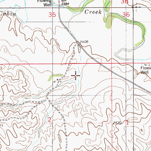 Topographic Map of Pumpkin Coulee, MT