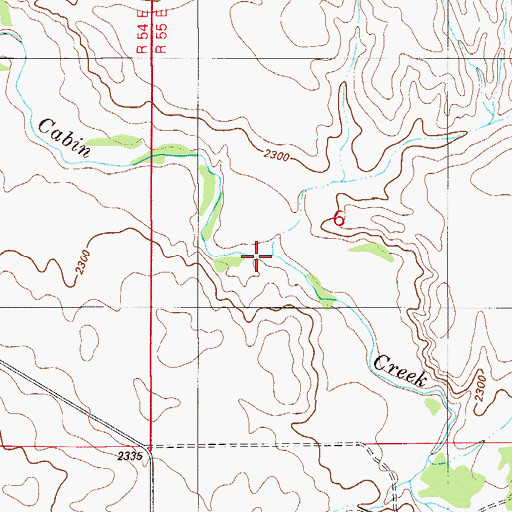 Topographic Map of Roehl Coulee, MT