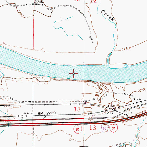 Topographic Map of McKeons Rapids, MT