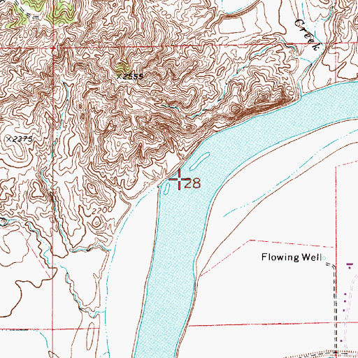Topographic Map of White Island Rapids, MT
