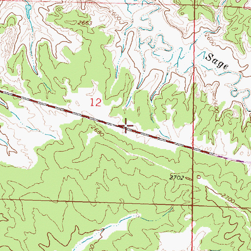 Topographic Map of Fort Musselshell Historical Marker (historical), MT