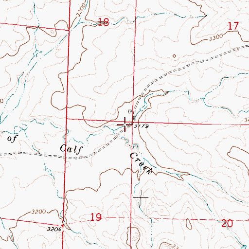 Topographic Map of Snowbelt Post Office (historical), MT