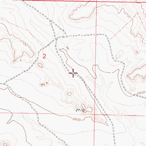 Topographic Map of Randolph Post Office (historical), MT