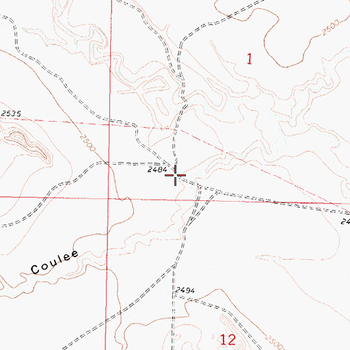 Topographic Map of Phon (historical), MT