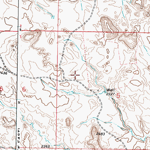 Topographic Map of Norvella Post Office (historical), MT