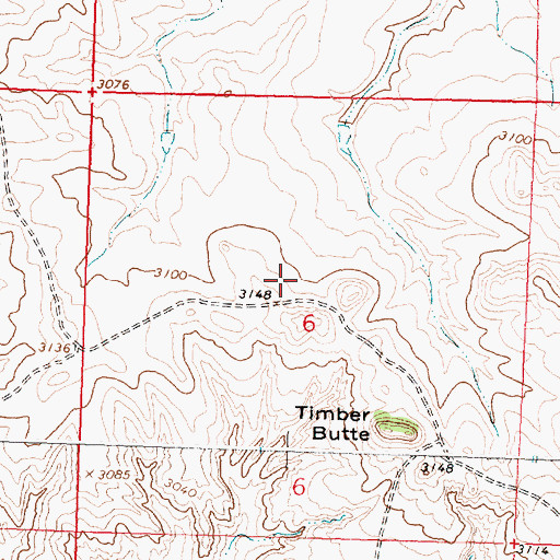 Topographic Map of McTwiggan (historical), MT