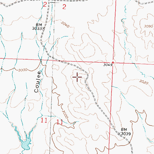 Topographic Map of Martin (historical), MT
