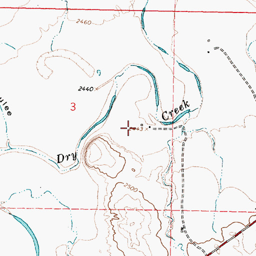 Topographic Map of Keplerville School (historical), MT